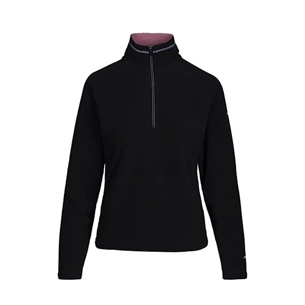 Trespass Skylar Fleece Top för Kvinnor/Dam XS Svart/Ljus Mulberry Black/Light Mulberry XS
