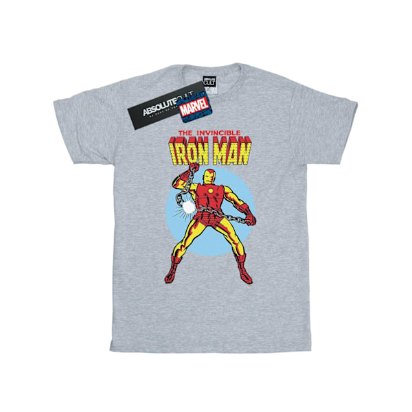 Marvel Boys The Invincible Iron Man T-shirt 5-6 år Sports Grå Sports Grey 5-6 Years