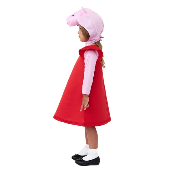 Greta Gris Flickor 3D-kostym 2-3 år Röd/Rosa Red/Pink 2-3 Years