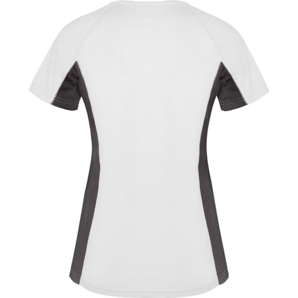 Roly Dam Shanghai Kortärmad Sport T-shirt L Vit White/Dark Lead L