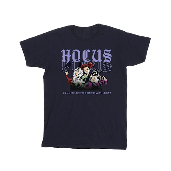 Disney Girls Hocus Pocus Hallows Eve Bomull T-shirt 9-11 år Navy Blue 9-11 Years