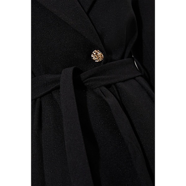 Dorothy Perkins Kvinnors/Damers Långlinjig Wrap Tall Coat Storlek 12 UK Svart Black 12 UK
