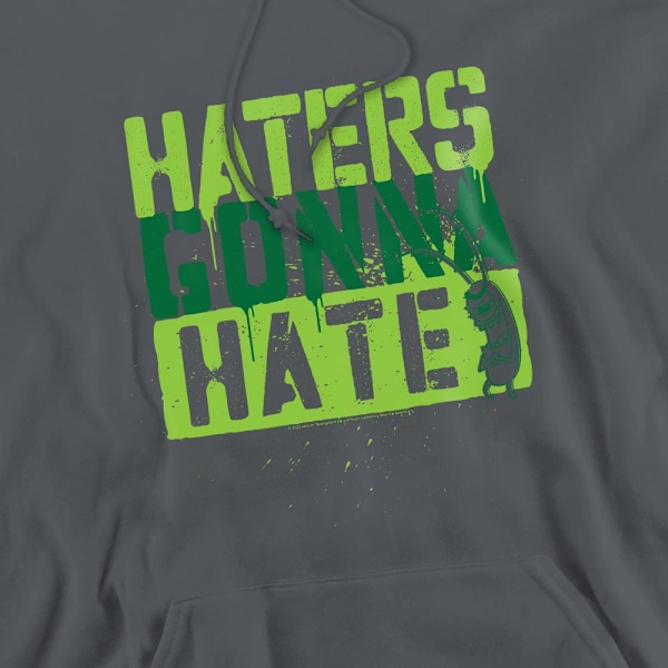 SvampBob Fyrkant Herr Haters Gonna Hate Hoodie XL Charcoal Charcoal XL