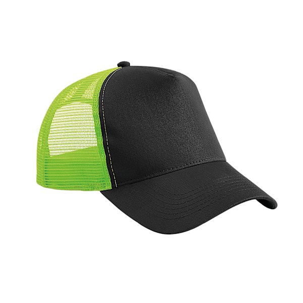 Beechfield Unisex Vuxen Snapback Trucker Cap En Storlek Svart/Lime Black/Lime Green One Size
