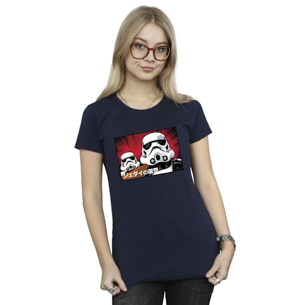 Star Wars Dam/Damer Stormtrooper Japansk Bomull T-shirt XL Navy Blue XL