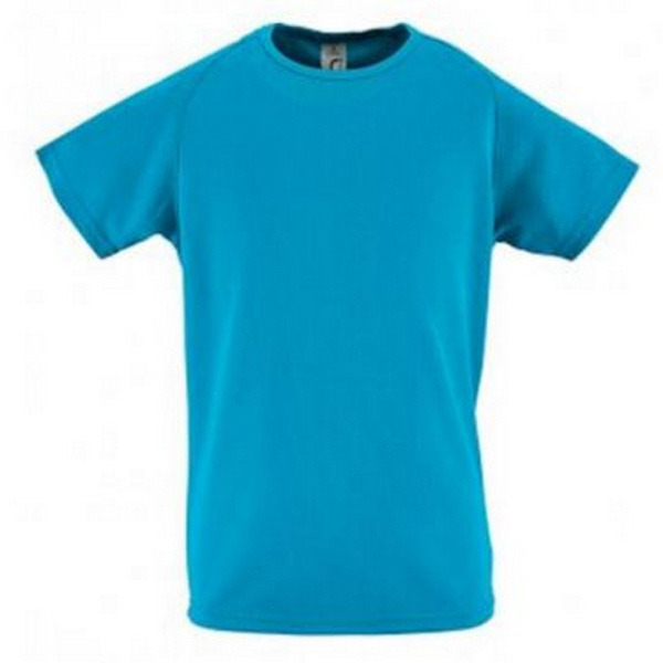 SOLS Barn/Barn Sporty Unisex Kortärmad T-shirt 6 år Aqu Aqua 6yrs
