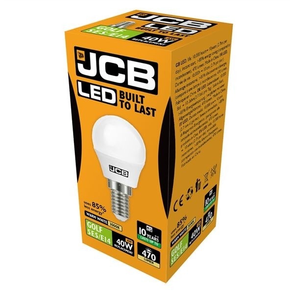 JCB LED Golf 470lm Opal 6w Ljuskälla E14 2700k One Size Vit White One Size