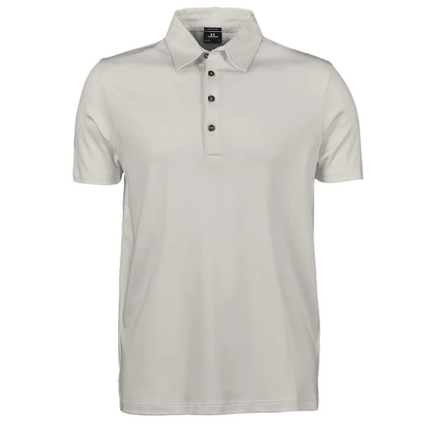 Tee Jays Herr Prima Cotton Interlocking Pikétröja M Cement Cement M