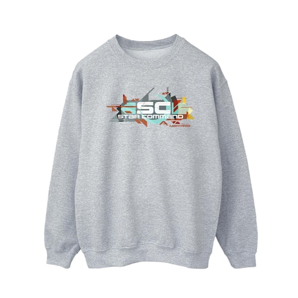 Disney Lightyear Star Command Graphic Titel Sweatshirt M S Sports Grey M