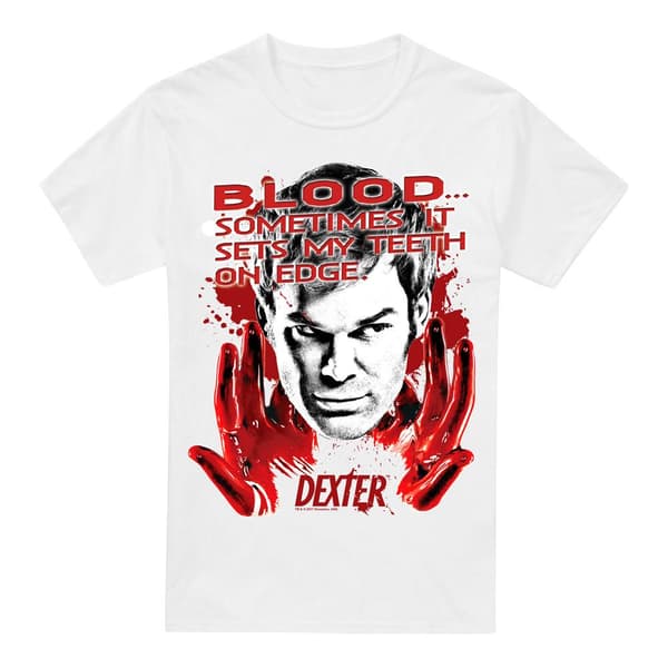 Dexter Herr Blod T-shirt L Vit White L