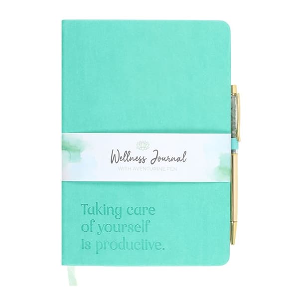 Something Different Aventurin A5 Wellness Journal En Storlek Grön Green One Size