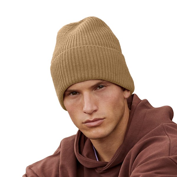 Beechfield Unisex Vuxen Cuffed Oversized Beanie One Size Biscui Biscuit Beige One Size