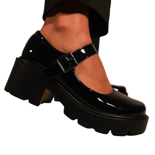 Where's That From Dam/Dam Rylee Retro Blockklack Mary Jan Black 8 UK