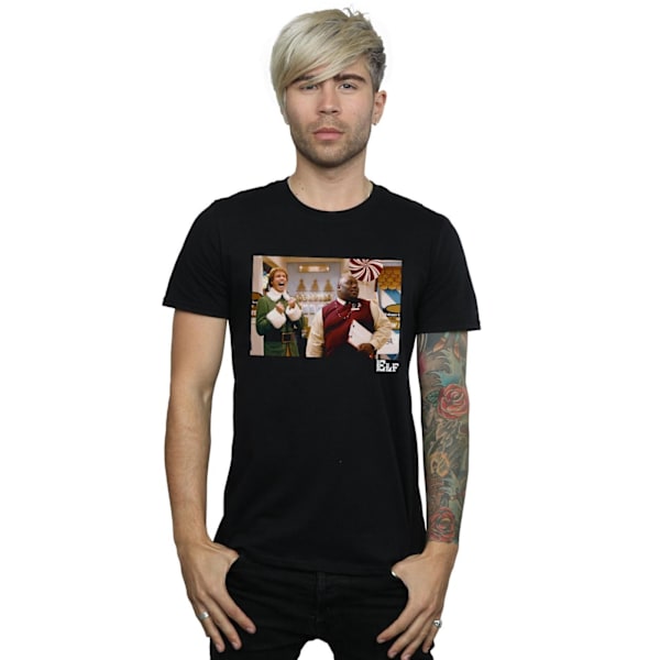 Elf Herr Julbutik Jubel T-shirt L Svart Black L