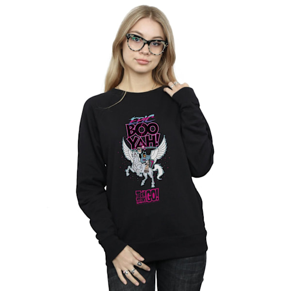 DC Comics Dam/Damer Teen Titans Go Epic Boo Yah Sweatshirt Black M