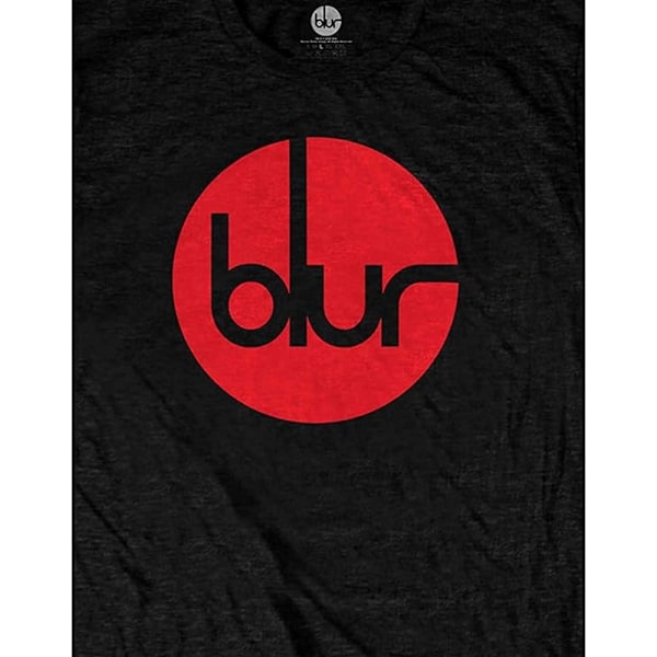 Blur Unisex Vuxen Cirkellogotyp T-shirt L Svart Black L