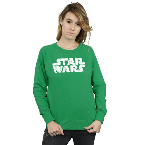 Star Wars Dam/Damer Jul-Logotyp Sweatshirt M Irländsk Grön Irish Green M