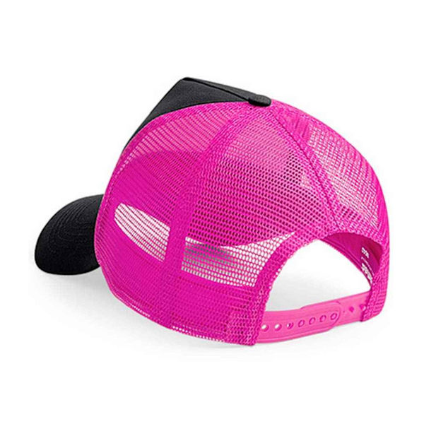 Beechfield Unisex Vuxen Snapback Trucker Cap En Storlek Svart/Fuchsia Black/Fuchsia One Size