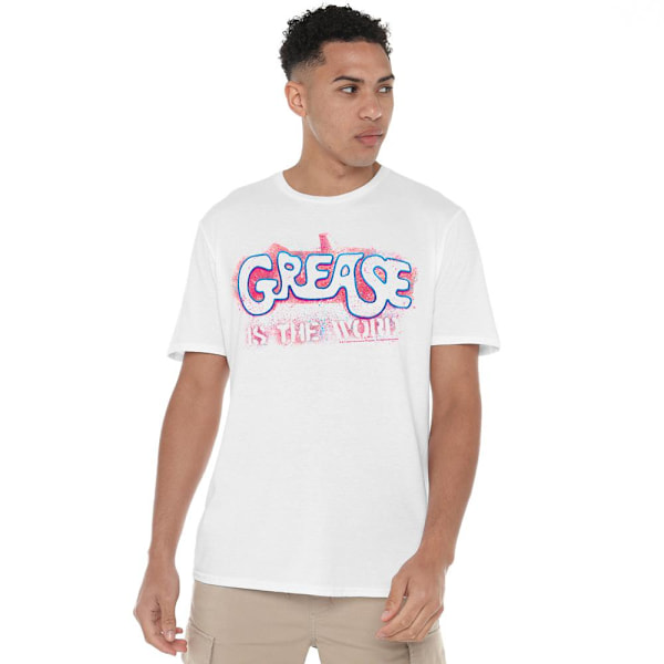 Grease Herr Grease Is The Word T-Shirt XXL Vit White XXL