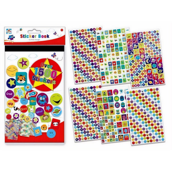 Kids Create Assorted Designs Sticker Book One Size Multicoloure Multicoloured One Size