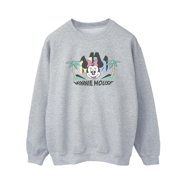 Disney Dam/Kvinnor Minnie MM Palm Sweatshirt S Sports Grey Sports Grey S