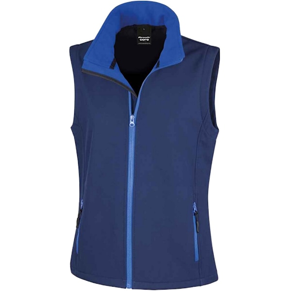 Result Dam/Kvinnor Core Tryckbar Mjuk Skal Väst M Nav Navy/Royal Blue M