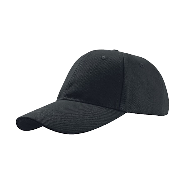 Atlantis Liberty Six borstad bomull 6 panel keps One Size Svart Black One Size