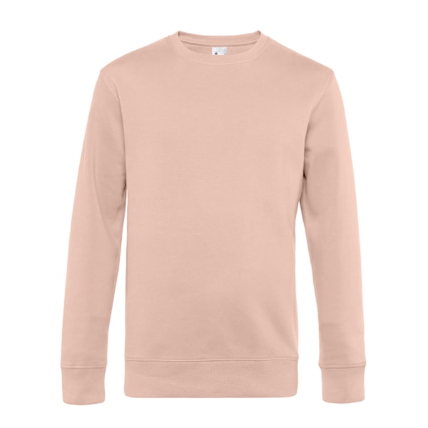 B&C King Sweatshirt för män L Soft Rose Soft Rose L