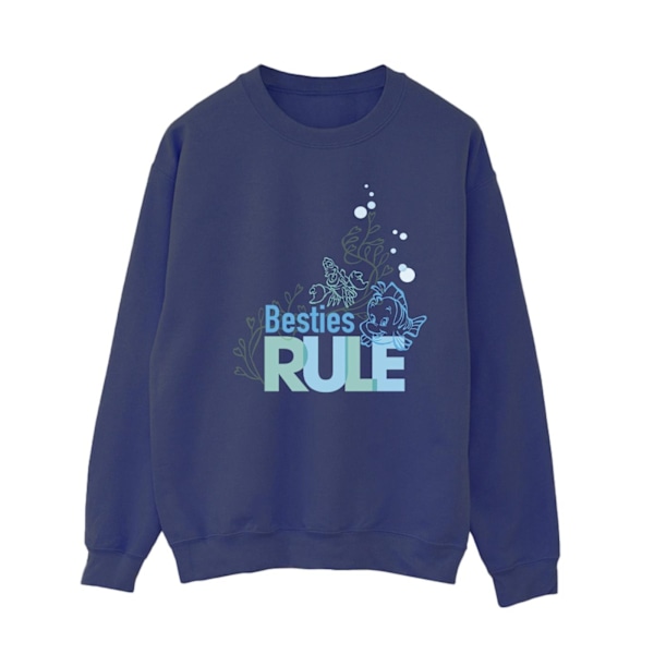 Disney Dam/Damer Den Lilla Sjöjungfrun Besties Sweatshirt S Marinblå Navy Blue S