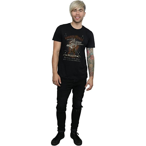 Looney Tunes Herr Wile E Coyote Gitarr Bomull T-shirt M Svart Black M