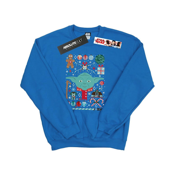 Star Wars Yoda Jultröja för Herr 4XL Royal Blue Royal Blue 4XL