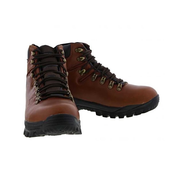 Johnscliffe Canyon Superlätta Vandringskängor i Läder för Män, Storlek 12 UK C Conker Brown 12 UK