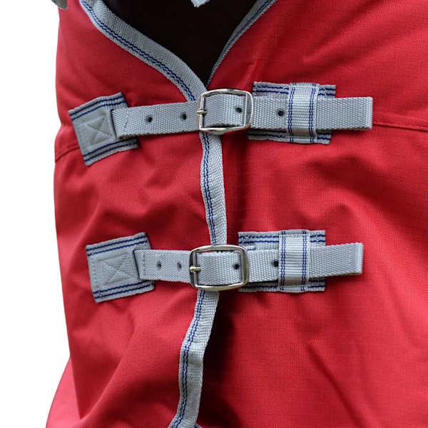 Weatherbeeta Comfitec Classic Lite Plus Combo Neck Hästtäcke Red/Silver/Navy 5´