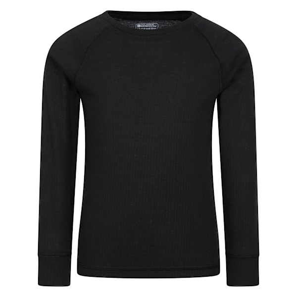 Mountain Warehouse Talus Rundhals Base Layer T-shirt för Barn Black 11-12 Years