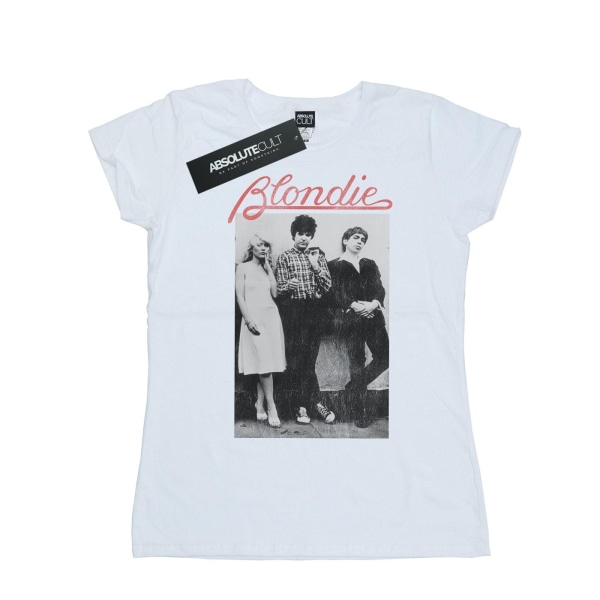 Blondie Dam/Dam Distressed Band bomull T-shirt L Vit White L