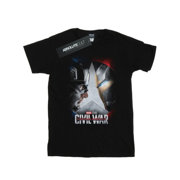 Marvel Studios Captain America Civil War Poster T-shirt för män S Black S