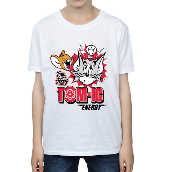 Tom och Jerry Pojkar Tomic Energy T-shirt 7-8 år Vit White 7-8 Years