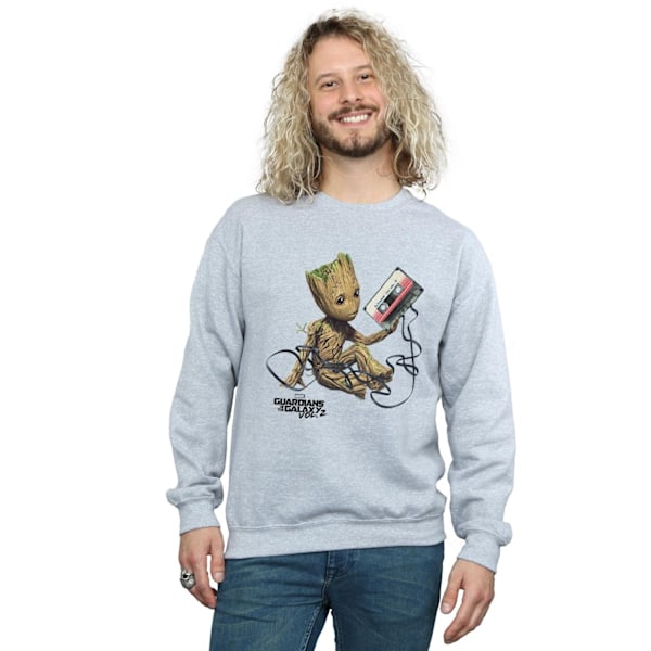 Marvel Herr Guardians Of The Galaxy Groot Tape Sweatshirt S Spo Sports Grey S