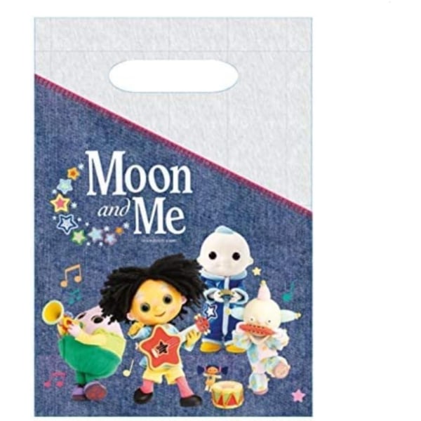 Moon And Me Characters Festpåsar i plast (paket med 8) One Size Multicoloured One Size