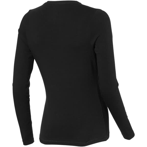 Elevate Dam/Kvinnor Ponoka Långärmad T-shirt XL Solid Black Solid Black XL