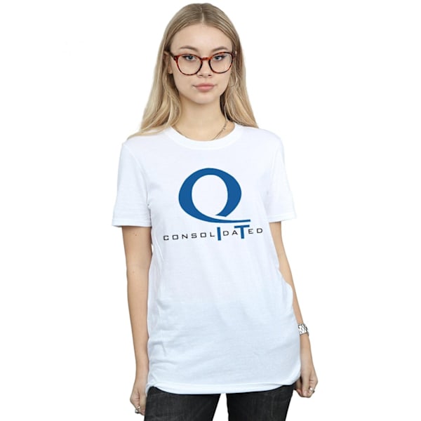 DC Comics Dam/Kvinnor Arrow Queen Consolidated Logo Bomull Boyfriend T-Shirt L Vit White L