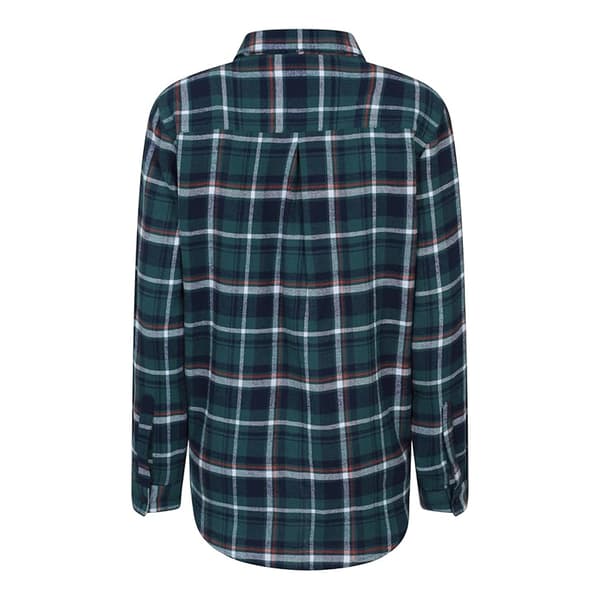 Mountain Warehouse Dam Balsam Borstad Flanell Lång skjorta Teal 14 UK