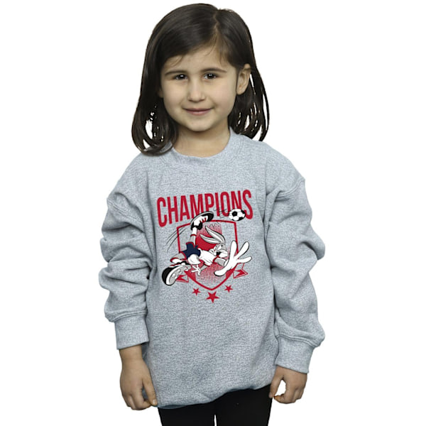 Looney Tunes Girls Bugs Bunny Champions Sweatshirt 3-4 år Sp Sports Grey 3-4 Years