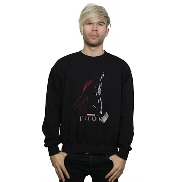 Marvel Studios Herr Thor Poster Sweatshirt S Svart Black S
