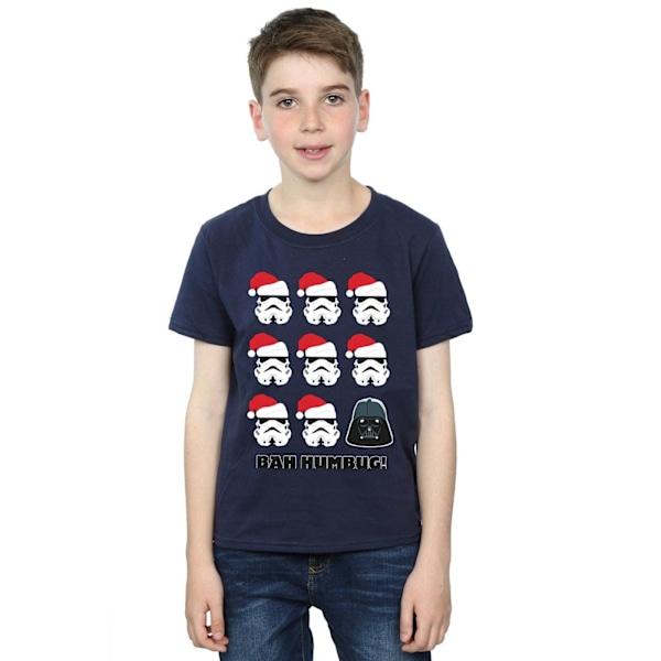 Star Wars Boys Christmas Humbug T-shirt 9-11 år Marinblå Navy Blue 9-11 Years