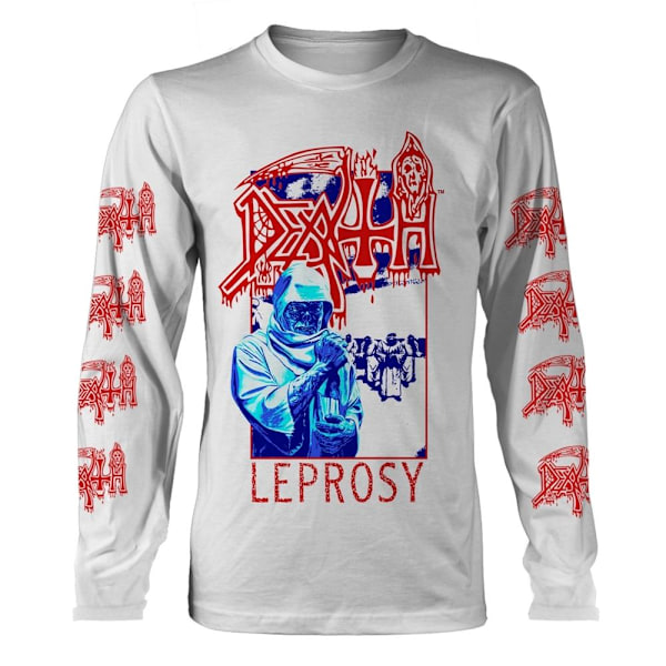 Death Unisex Vuxen Leprosy Posterized Långärmad T-shirt S Vit White S