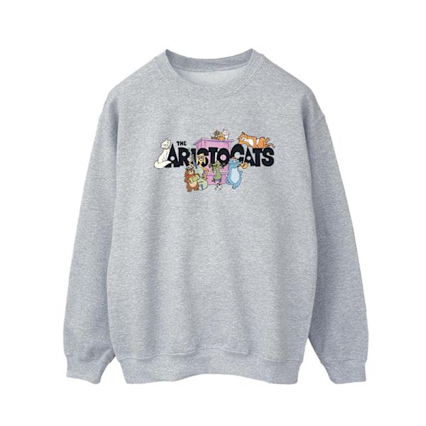 Disney Herr The Aristocats Musiklogotyp Sweatshirt M Sports Grey Sports Grey M