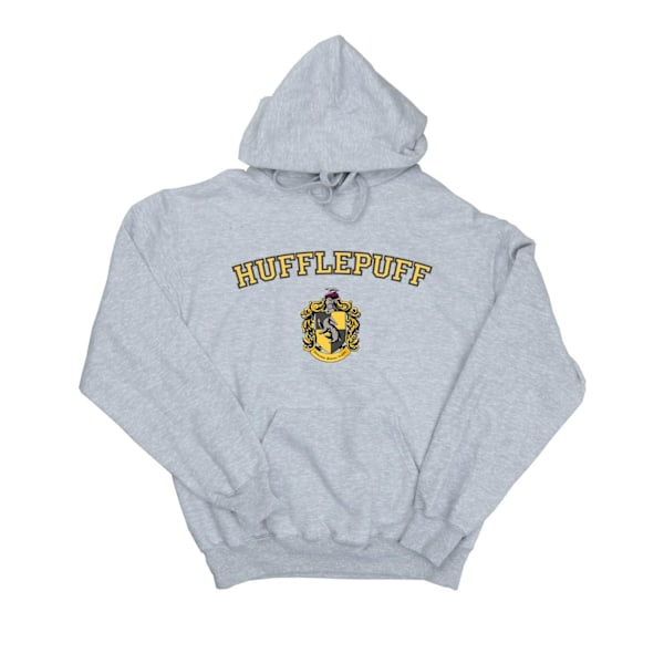 Harry Potter Herr Hufflepuff Crest Hoodie 4XL Sports Grey Sports Grey 4XL