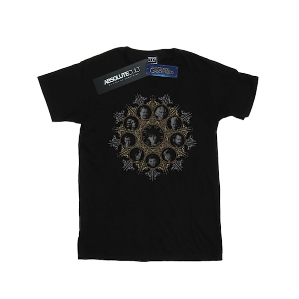Fantastiska vidunder Kvinnors/Damers Karaktär Crest Bomull Pojkvän Black L