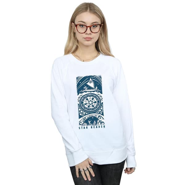 Disney Dam/Kvinnor Moana Star Reader Sweatshirt S Vit White S